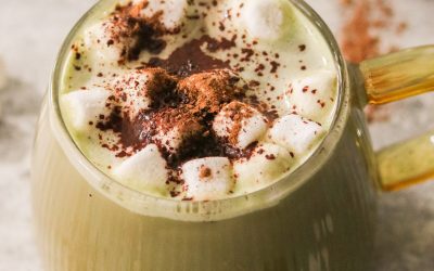 Matcha-Cocoa Latte (Matcha Hot Chocolate)